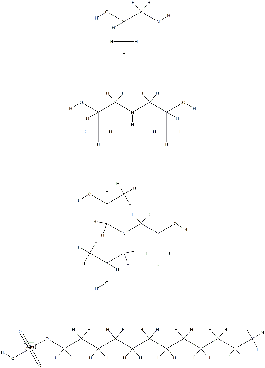 混合异丙醇胺月桂基硫酸盐,68877-25-8,结构式