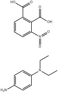 3-nitrophthalic acid, compound with N,N-diethylbenzene-p-diamine (1:1) Struktur