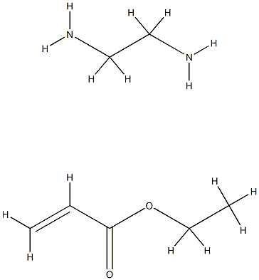 2-Propenoic acid, ethyl ester, polymer with methylated ethylenediamine,68891-42-9,结构式