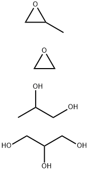 1,2,3-Propanetriol, polymer with methyloxirane, oxirane and 1,2-propanediol Structure