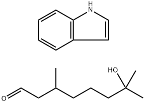7-羟基-3,7-二甲基-辛醛与吲哚的反应产物, 68908-82-7, 结构式