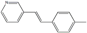 (E)-3-(2-(4-Methylphenyl)ethenylpyridine 结构式