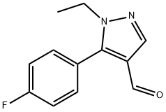 1H-Pyrazole-4-carboxaldehyde,1-ethyl-5-(4-fluorophenyl)-(9CI) Struktur