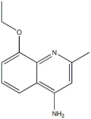 4-Quinolinamine,8-ethoxy-2-methyl-(9CI) 化学構造式