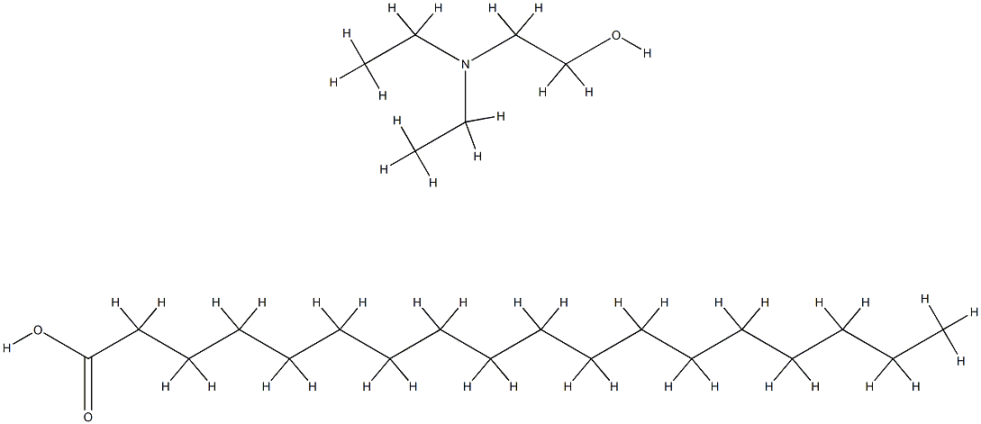 Octadecanoic acid, compd. with 2-(diethylamino)ethanol (1:1) Structure