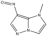 1H-Imidazo[1,2-b]pyrazole,1-methyl-7-nitroso-(9CI) Struktur