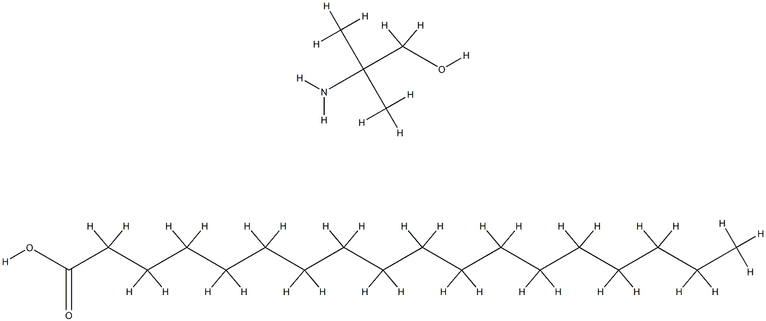 Octadecanoic acid, reaction products with 2-amino-2-methyl-1-propanol Structure