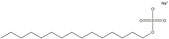 月桂醇硫酸酯钠, 68955-19-1, 结构式