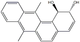 7,12-dimethylbenz(a)anthracene-1,2-dihydrodiol Struktur