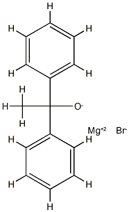 Bromomagnesium α-methyl-α-phenylbenzenemethanolate Struktur