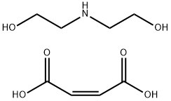 N-(C6-18与C18不饱和)脂肪基衍生物二乙醇胺(顺)2-丁烯二酸酯, 68987-58-6, 结构式