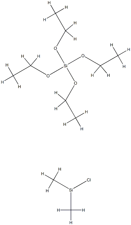 四乙基硅酸酯与二甲基氯硅烷的反应产物,68988-57-8,结构式