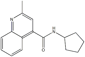 4-Quinolinecarboxamide,N-cyclopentyl-2-methyl-(9CI) Struktur