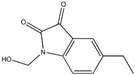 1H-Indole-2,3-dione,5-ethyl-1-(hydroxymethyl)-(9CI) Struktur