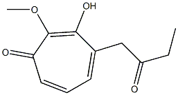 2,4,6-Cycloheptatrien-1-one,3-hydroxy-2-methoxy-4-(2-oxobutyl)-(9CI) Struktur