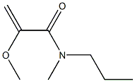 2-Propenamide,2-methoxy-N-methyl-N-propyl-(9CI) Structure