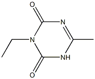 1,3,5-Triazine-2,4(1H,3H)-dione,3-ethyl-6-methyl-(9CI) Struktur
