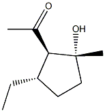 Ethanone, 1-[(1R,2R,5S)-5-ethyl-2-hydroxy-2-methylcyclopentyl]-, rel- (9CI) 结构式