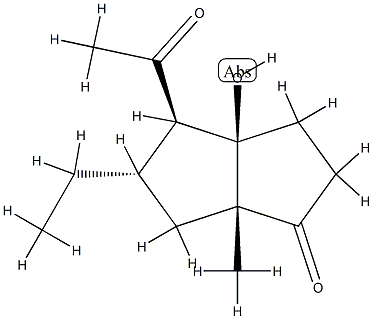 1(2H)-Pentalenone,4-acetyl-5-ethylhexahydro-3a-hydroxy-6a-methyl-,(3aR,4R,5S,6aR)-rel-(9CI) 结构式