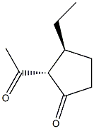 Cyclopentanone, 2-acetyl-3-ethyl-, (2R,3R)-rel- (9CI),690660-88-9,结构式
