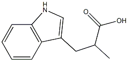 1H-Indole-3-propanoicacid,-alpha--methyl-(9CI) Structure