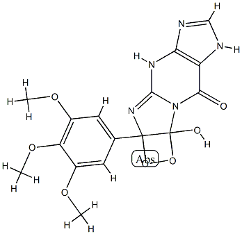 690959-26-3 8H-1,2-Dioxeto[3,4:4,5]imidazo[1,2-a]purin-8-one,  2a,3,5,9a-tetrahydro-9a-hydroxy-2a-(3,4,5-trimethoxyphenyl)-