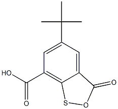 7-oxo-4-tert-butyl-8-oxa-9-thiabicyclo[4.3.0]nona-2,4,10-triene-2-carb oxylic acid Structure