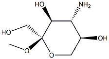 alpha-L-Sorbopyranoside, methyl 4-amino-4-deoxy- (9CI) Struktur
