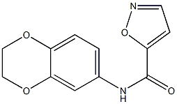5-Isoxazolecarboxamide,N-(2,3-dihydro-1,4-benzodioxin-6-yl)-(9CI) Struktur