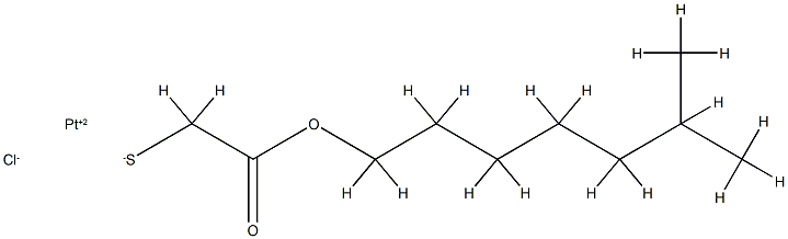 di-mu-chlorobis(isooctyl mercaptoacetato-O',S)diplatinum,69140-64-3,结构式