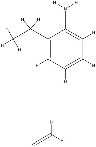 2-ETHYLBENENAMINE-FORMALDEHYDE POLYMER 化学構造式