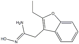 3-Benzofuranethanimidamide,2-ethyl-N-hydroxy-(9CI) Struktur