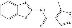 4-Isoxazolecarboxamide,N-2-benzothiazolyl-5-methyl-(9CI),691840-80-9,结构式
