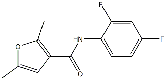 3-Furancarboxamide,N-(2,4-difluorophenyl)-2,5-dimethyl-(9CI) Struktur