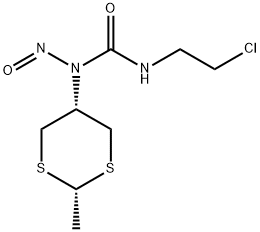 1-(2-Chloroethyl)-3-(2α-methyl-1,3-dithian-5α-yl)-3-nitrosourea Structure