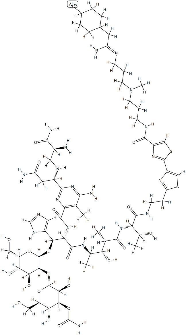 N1-[3-[[3-[[2-(4-Chlorocyclohexyl)-1-iminoethyl]amino]propyl]methylamino]propyl]bleomycinamide|