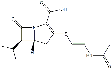 (5R)-3-[[(E)-2-(Acetylamino)ethenyl]thio]-6β-isopropyl-7-oxo-1-azabicyclo[3.2.0]hept-2-ene-2-carboxylic acid|抗生素 PS-8