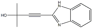 3-Butyn-2-ol,4-(1H-benzimidazol-2-yl)-2-methyl-(9CI) Structure