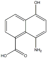 1-Naphthoicacid,8-amino-5-hydroxy-(4CI) Structure