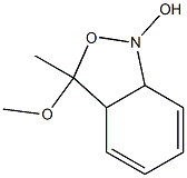 2,1-Benzisoxazole,1,3,3a,7a-tetrahydro-1-hydroxy-3-methoxy-3-methyl-(9CI) Struktur