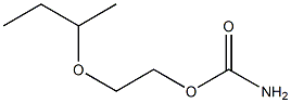 2-(1-Methylpropoxy)ethyl=carbamate Struktur