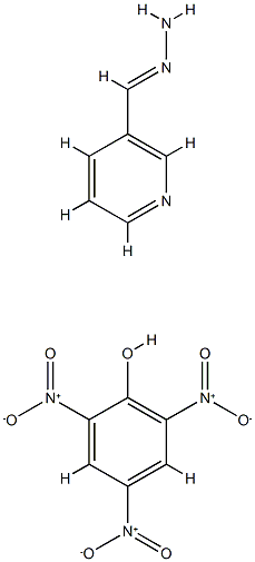 (Z)-pyridin-3-ylmethylidenehydrazine, 2,4,6-trinitrophenol Structure