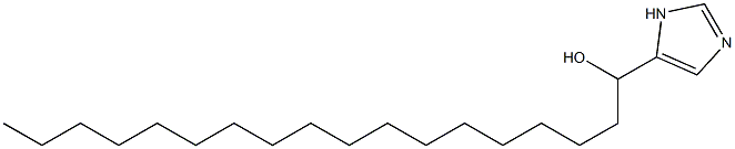 α-ヘプタデシル-1H-イミダゾール-4-メタノール 化学構造式