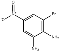 3-BROMO-5-NITRO-1,2-DIAMINOBENZENE, 69399-60-6, 结构式