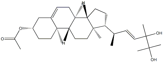 (3β,22E,24ξ)-Ergosta-5,22-diene-3,24,25-triol 3-Acetate Struktur