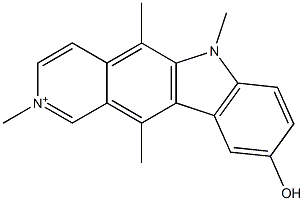 N(2),N(6)-dimethyl-9-hydroxyellipticinium Structure
