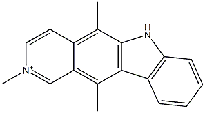 2-methylellipticinium Struktur