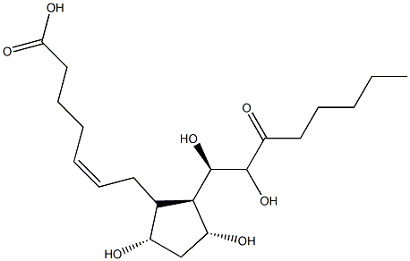 13,14-dihydroxy-15-ketoprostaglandin F2alpha 结构式