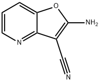 Furo[3,2-b]pyridine-3-carbonitrile,2-amino-(9CI) Structure