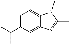 1H-Benzimidazole,1,2-dimethyl-5-(1-methylethyl)-(9CI) 化学構造式